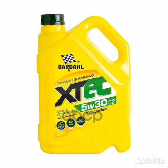 Bardahl xtec 5W30 (4L) масло моторное синтacea C2