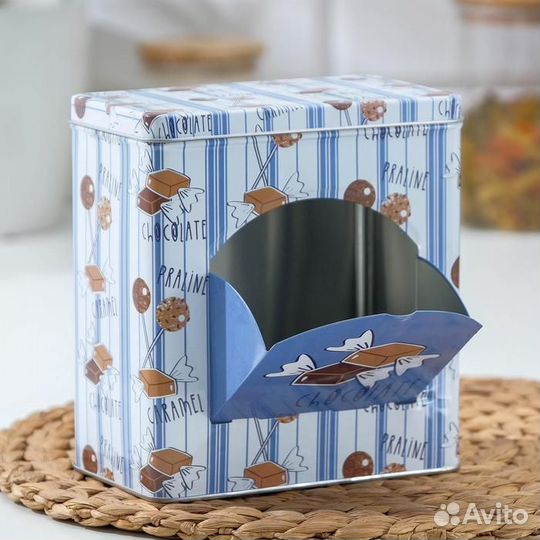 Банка для сыпучих продуктов «Шоколад», 169,517,5 с