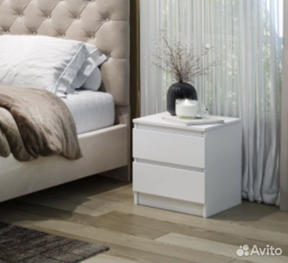 Тумба прикроватная белая