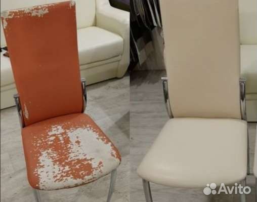 Перетяжка мелкой мягкой мебели, ремонт, обивка