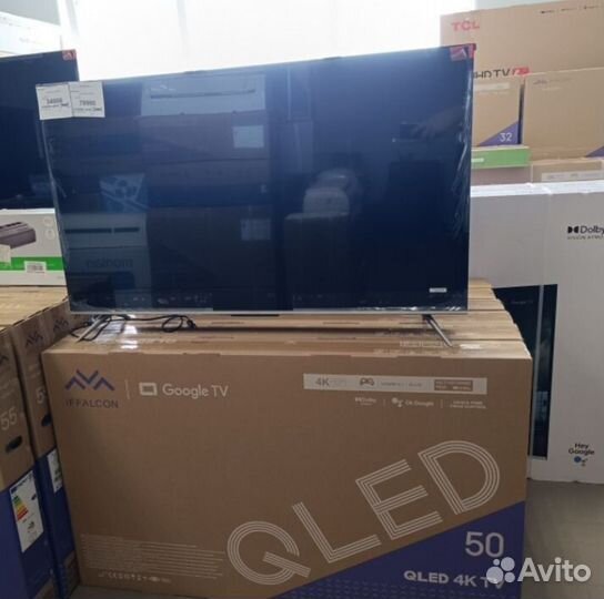 Телевизор Qled Android tv 50 диагональ