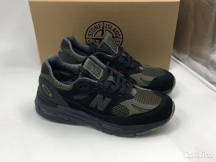 New Balance 991 x Stone Island Black