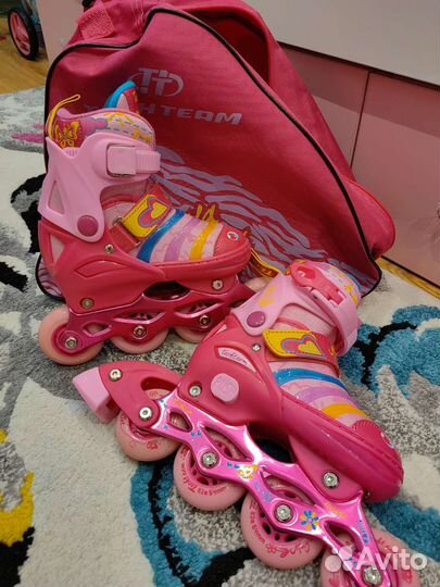 Роликовые коньки детские раздвижные