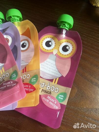 Новые многоразовые пауч пакеты для пюре и смузи