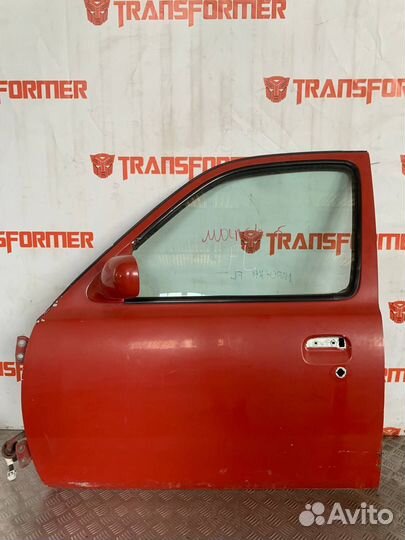 Стекло двери переднее левое Ниссан Марч К11