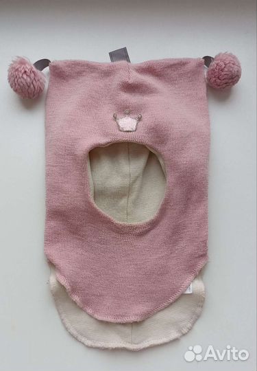 Зимняя шапка-шлем для девочки Kivat