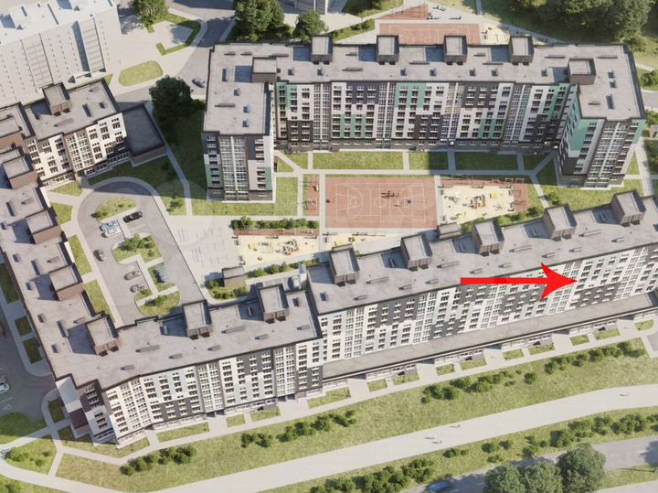 2-к. квартира, 54 м², 8/10 эт.