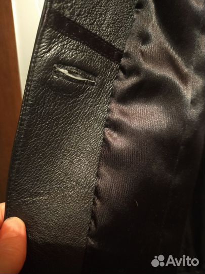 Кожаный френч женский