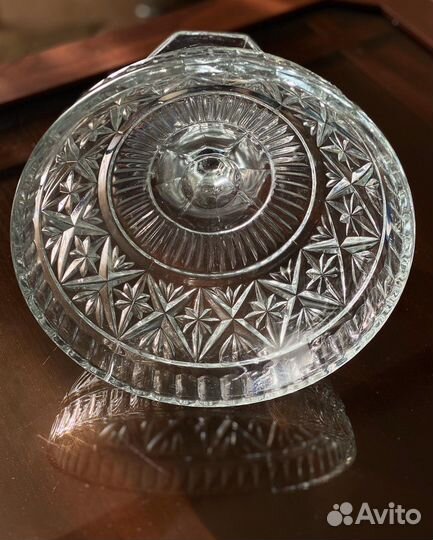 Ваза для фруктов на ножке 40-50х гг