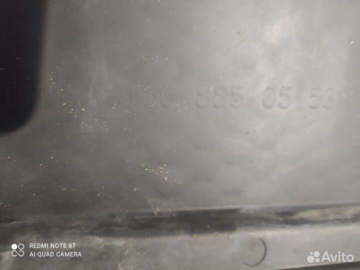 Юбка заднего бампера Mercedes M-Class W166