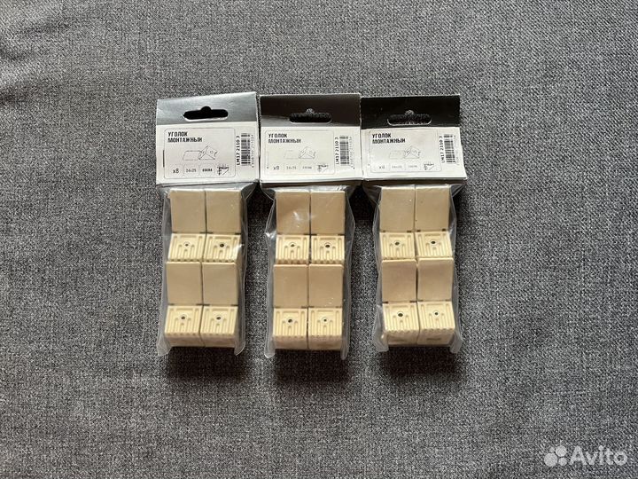 Уголок монтажный сосна 24х25, 3 упаковки