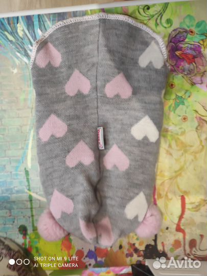 Шапка шлем зимняя