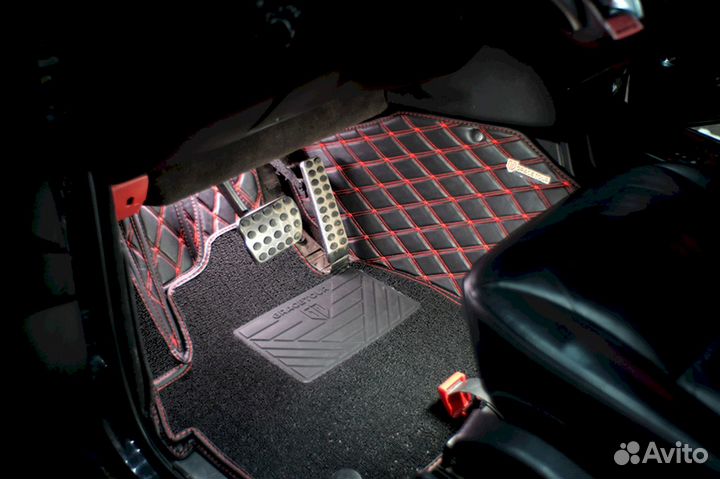 3D коврики из экокожи Mercedes