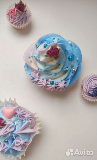 Натуральное взбитое мыло-пирожное