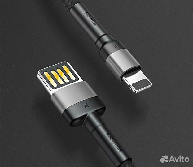 Кабель USB baseus Cafule, USB - Lightning, 2.4А, 1