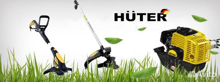 Бензокоса бензиновый Триммер Huter газонокосилка