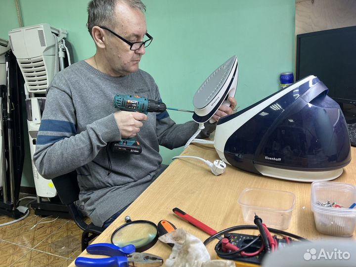 Ремонт утюгов. Ремонт парогенераторов. Выезд