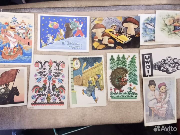 Почтовые открытки б/у