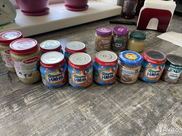Детское питание пюре мясное фруто няня