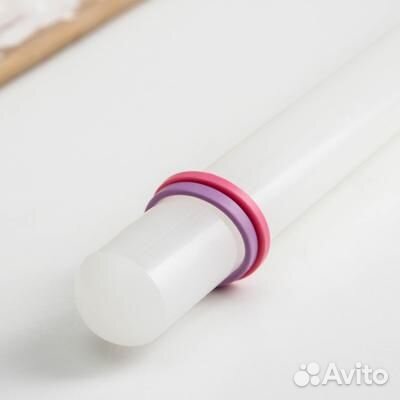 Скалка для теста с ограничителями 49.5 см