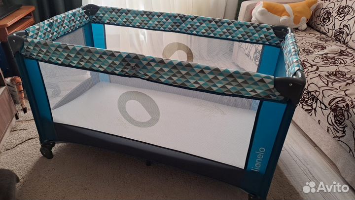 Манеж раскладной(дом,поездки и тд) + матрац