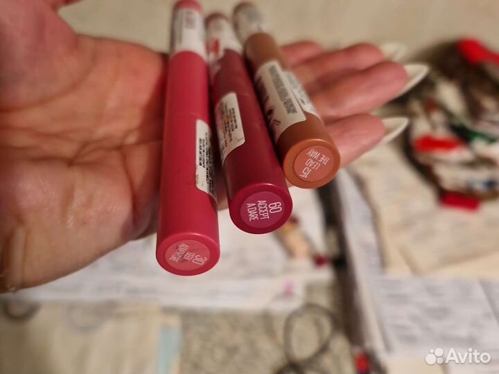 Maybelline, Loreal, Maxfactor, Bourjois помады