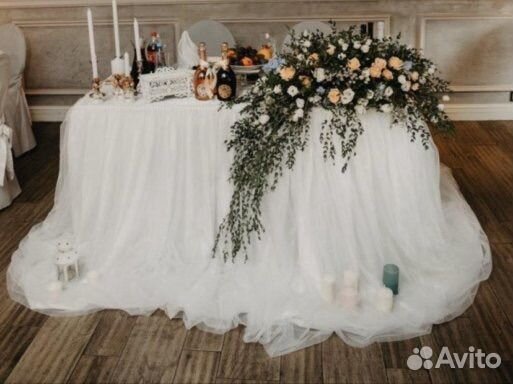 Юбка из фатина на стол