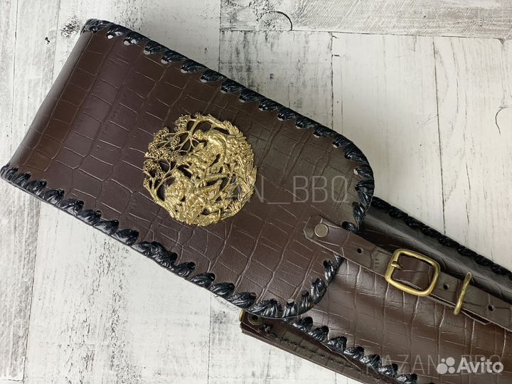 Чехол для шампуров, натуральная кожа