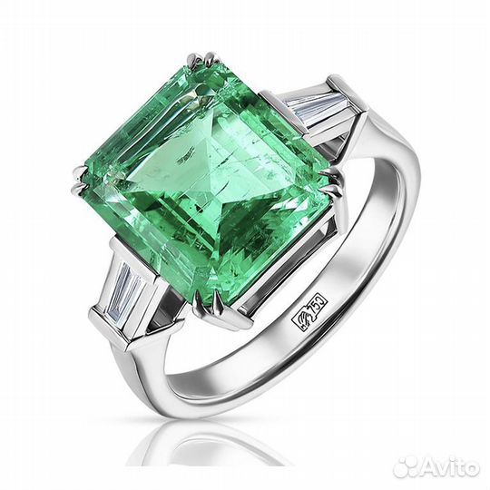 NO name Кольцо с изумрудом 5,36 ct