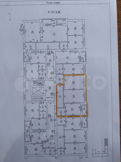 2-к. квартира, 57,3 м², 9/10 эт.