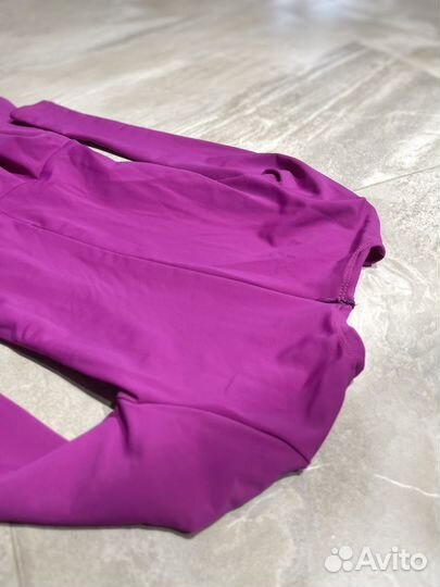 Купальник гимнастический с юбкой розовый