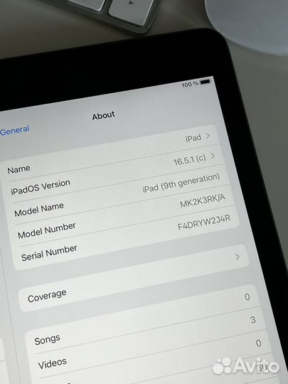 iPad 9 поколения 2021 Wi-Fi на гарантии