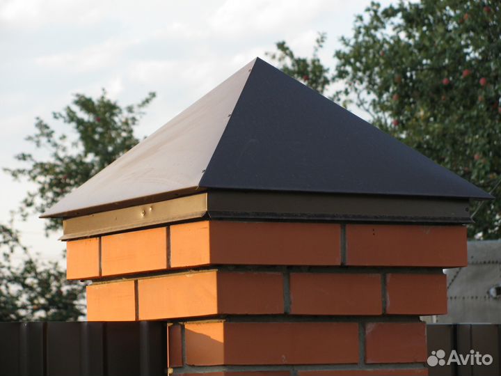 Колпаки на забор, дымники