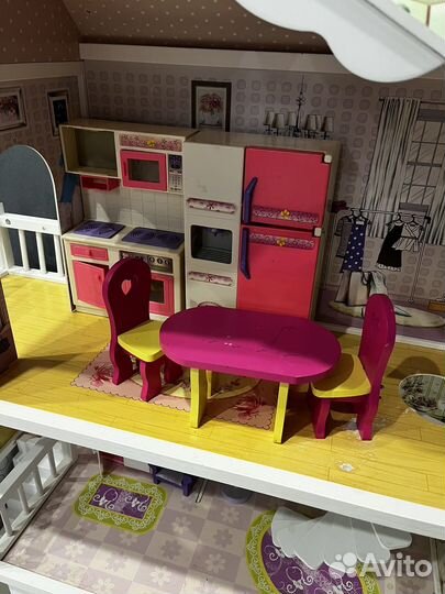 Домик кукольный деревянный