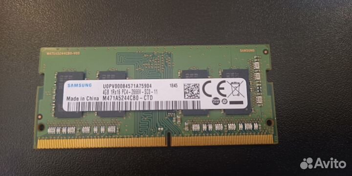 Озу samsung для ноутбука ddr4 4gb 2666