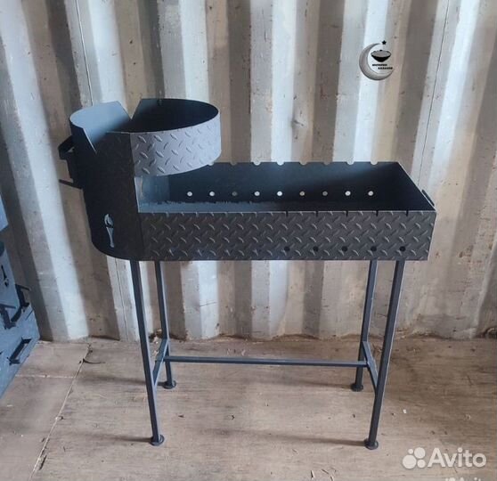 Мангал с печью под казан