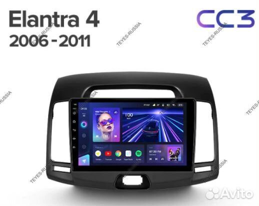 Магнитола Hyundai Elantra 4 HD 2006-2012 CC3 9