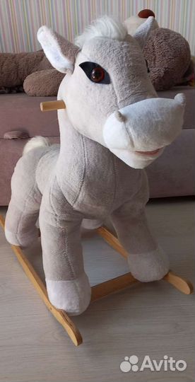 Лошадка качалка деревянная