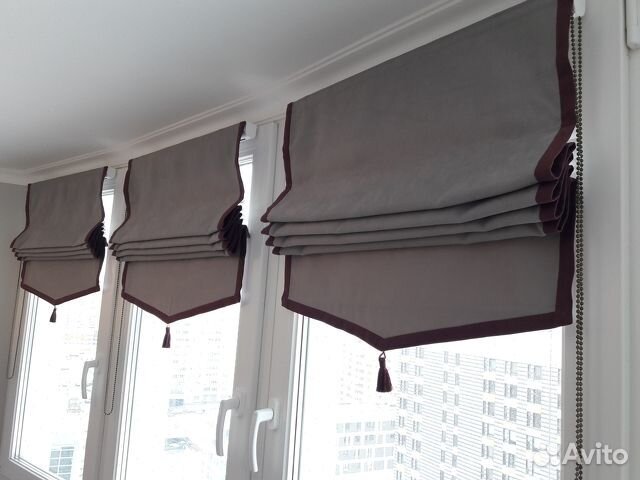 Римские шторы. Замер и монтаж бесплатно