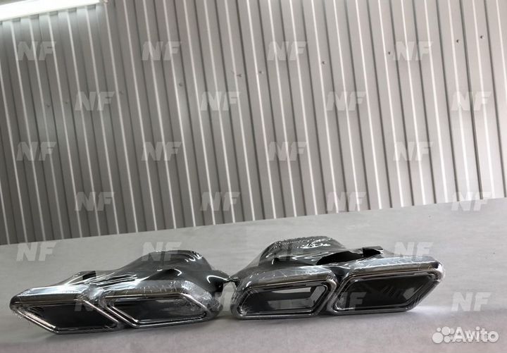 Диффузор с насадками 63 AMG Mercedes W222