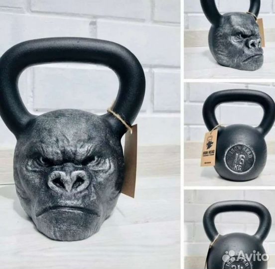 Гантели разборные, гиря-кошка 8кг