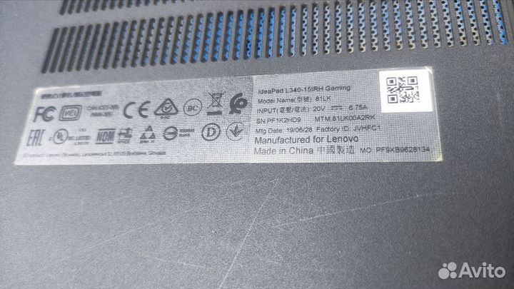 Lenovo IdeaPad L340-15IRH(На запчасти, в описании)