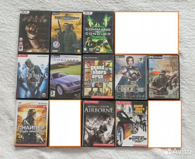 PC игры в DVD боксах