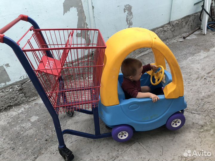 Тележка с машиной