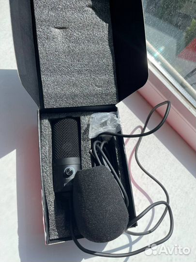 Микрофон Fifine K669B USB (Новый) + поп-фильтр