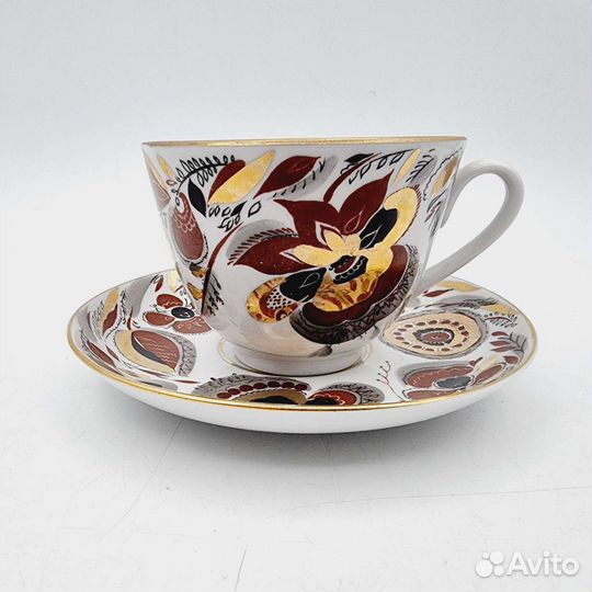 Чайная пара лфз. Фарфор СССР