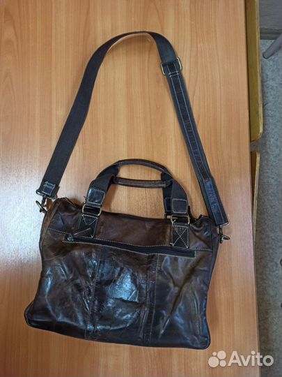 Сумка натуральная кожа коричневая