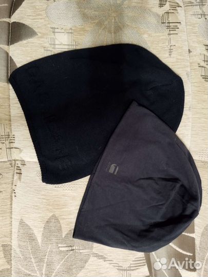 Шапки мужские цвет синий 