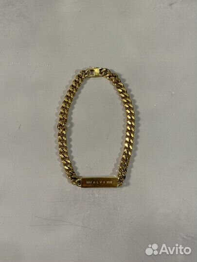 1017 Alyx 9sm Golden Plate Choker Necklace