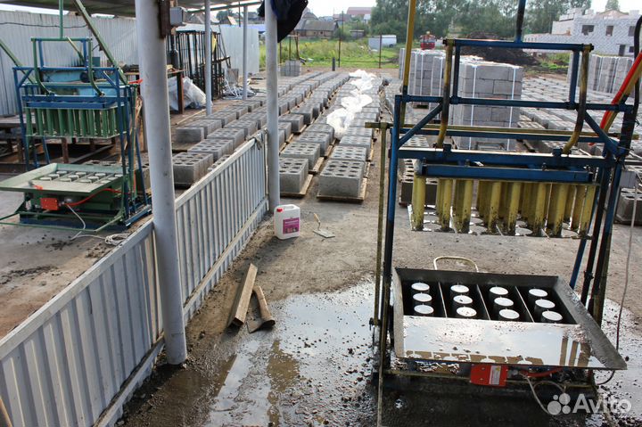 Станки для блоков, тротуарной плитки, арболитоблок